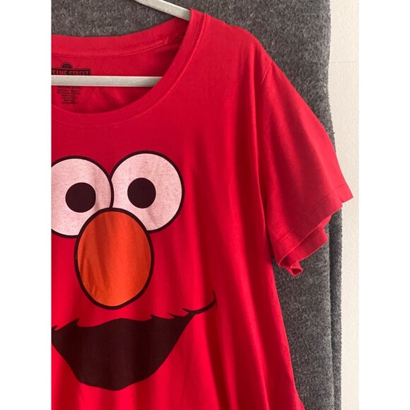 VTG Sesame Street Elmo Graphic Print Pullover Red T Shirt Short Sleeve Women 3X - Picture 4 of 7